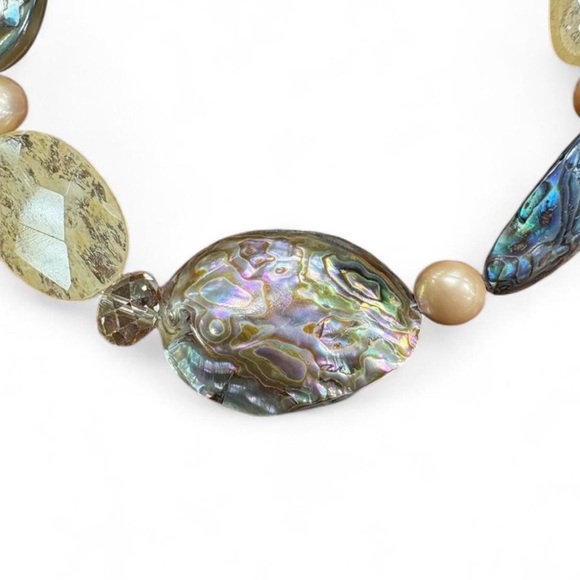 A.V. Max Gold and Multicolored Stone Necklace - Picture 5 of 5